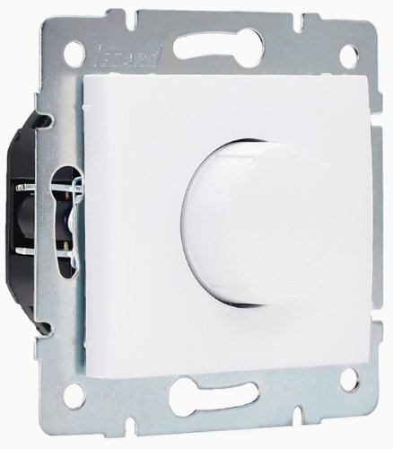 Светорегулятор поворотный без рамки Lezard Karina 40-1000Вт белый  картинка